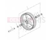 Triumph 2007 SPEED TRIPLE 210445 > 461331 Front Wheel 333178