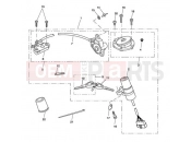 Ignition Switch & Lock Set - Triumph SPEED TRIPLE 210445 > 461331 2009