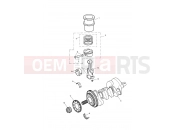 Triumph 2014 SPEED TRIPLE R > 735336 Crankshaft, Connecting Rods...