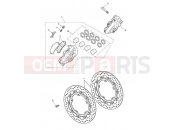 TRIUMPH SPEED TRIPLE R > 735336 Front Brake Caliper & Discs