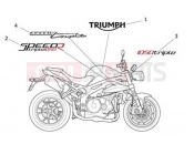 Triumph 2012 SPEED TRIPLE R > 735336 Decals 657553