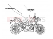 Triumph 2013 SPEED TRIPLE R > 735336 Decals 657552