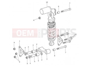 Triumph 2013 SPEED TRIPLE R > 735336 Rear Suspension Unit & Linkage