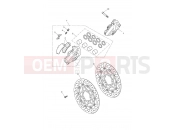 Triumph 2018 THRUXTON R Front Brake Caliper & Disc