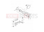 Headlight & Mountings - Triumph ADVENTURER 1997
