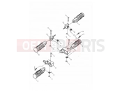 TRIUMPH ADVENTURER Footrests & Mountings