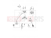 Triumph 2007 ROCKET III, CLASSIC & ROADSTER Ignition Switch & Lock Set 343680