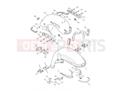 Triumph 2014 THUNDERBIRD LT Mudguards 738585