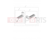 Triumph 2021 BONNEVILLE T100 Front Footrest, Pair
