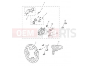 Rear Brake Caliper & Disc - Triumph BONNEVILLE T120 2016