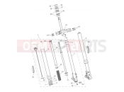 Triumph 2020 SCRAMBLER 1200 XC Front Forks & Lower Yoke