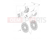 Front Brake Caliper & Disc - Triumph Tiger 800 > 674841 TIGER 800XC 2012