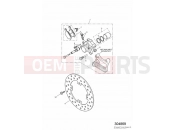 Triumph 2000 TT600 Rear Brake Caliper & Disc