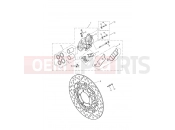 Triumph 2010 THRUXTON 900 EFI Front Brake Caliper & Disc