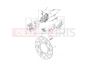 Triumph 2002 AMERICA CARBS Front Brake Caliper & Disc