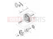 Triumph 2003 AMERICA CARBS Rear Wheel & Final Drive 281465