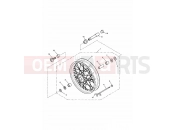 Triumph 2003 AMERICA CARBS Front Wheel 281465-F2
