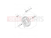 Triumph 2006 AMERICA CARBS Front Wheel 281466-F2