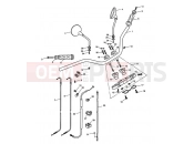 Triumph 2007 AMERICA EFI Handlebars, Top Yoke, Cables & Mirrors 468390