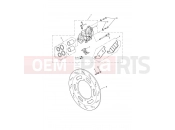 Triumph 2012 AMERICA EFI Front Brake Caliper & Disc