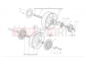 DUCATI Sporttouring ST4 S FRONT AND REAR WHEELS