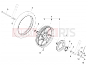 Front wheel - Piaggio Liberty 150 E5 2022