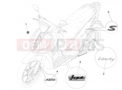 Plates - Emblems - Piaggio Liberty 150 E5 2022