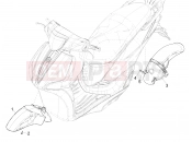 Wheel huosing - Mudguard - Piaggio Liberty 150 E5 2022