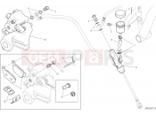 DUCATI 2022 Scrambler Icon Dark REAR BRAKE SYSTEM [MOD:SCR800DK]