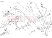 DUCATI Scrambler Nightshift FOOTRESTS, RIGHT [MOD:SCR800NS]