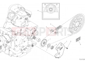 DUCATI 2023 Hypermotard 950 FRONT SPROCKET - CHAIN