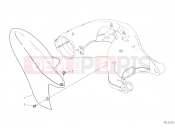 DUCATI 2023 Hypermotard 950 REAR MUDGUARD