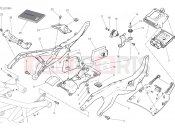DUCATI 2023 XDiavel Dark REAR FRAME COMP.