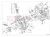 DUCATI 2016 Monster 821 Stripe HALF-CRANKCASES PAIR [MOD:M821 STR]