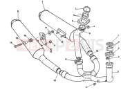 DUCATI 2002 Supersport 750 SS EXHAUST SYSTEM » EXHAUST SYSTEM
