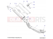 ENGINE | ENGINE, EXHAUST - A23SVA85A3 (C0210603-1) - Polaris SCRAMBLER 850 48 (R01) (A23SVA85A3) 2023