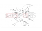 DUCATI 2004 Monster 620 SWINGARM AND DRIVE CHAIN