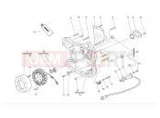 DUCATI 2004 Monster 620 ALTERNATOR-SIDE CRANKCASE COVER