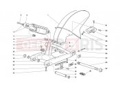 DUCATI 2000 Supersport 900 SS SWINGARM AND CHAIN