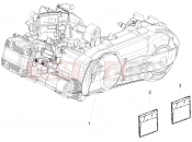 Engine, assembly - Gilera Fuoco 500 LT 2015