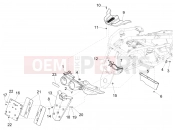 Rear cover - Splash guard - Gilera Fuoco 500 LT 2016