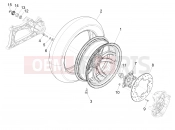 Rear wheel - Gilera Fuoco 500 LT 2016