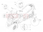 Remote control switches - Battery - Horn - Gilera Fuoco 500 LT 2016