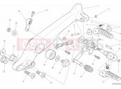 DUCATI 2016 Scrambler Sixty2 FOOTRESTS, LEFT