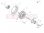 Rear wheel - Motoguzzi V9 Bobber 850 2023