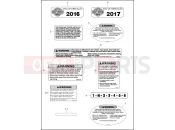 LABELS - Harley-Davidson ROAD KING CLASSIC - FLHRC 2017