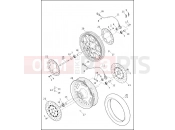 WHEELS, FRONT, CAST AND SLOTTED - Harley-Davidson LOW RIDER 103 - FXDL 103 2017