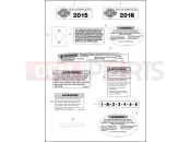 LABELS - Harley-Davidson STREET GLIDE - FLHX 2016