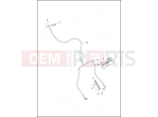 Harley-Davidson 2016 TOURING ROAD GLIDE  - FLTRX BRAKE LINE, FRONT - NON-ABS