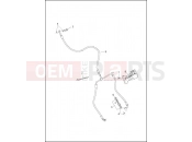 Harley-Davidson 2015 TOURING ROAD GLIDE  - FLTRX BRAKE LINE, FRONT - NON-ABS